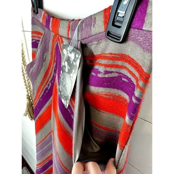 NEW Eva Franco Unique Sample Midi Skirt w/Pockets! Size 4 - Picture 3 of 8